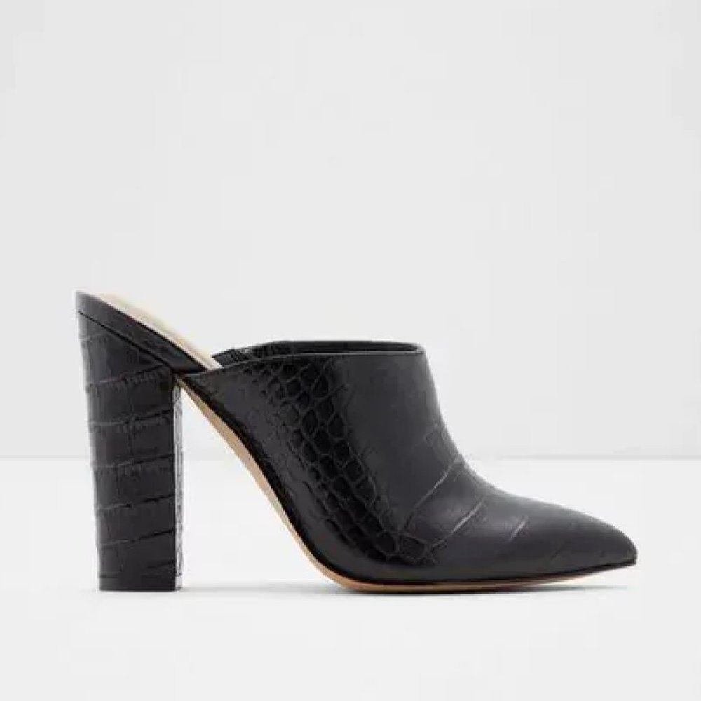 Aldo Black NICHY Block Heels